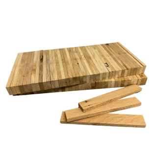Bastelkl�tzchen - Eiche - 78 St�ck - 120x23x8mm