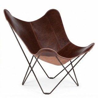 Schmetterlingsessel - Butterfly Chair - Rindsleder brown