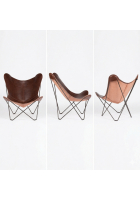 Schmetterlingsessel - Butterfly Chair - Rindsleder brown