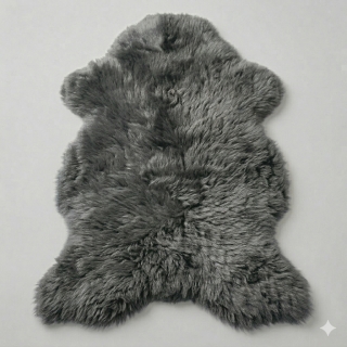 Australische Premium Lammfelle Gr - Grau